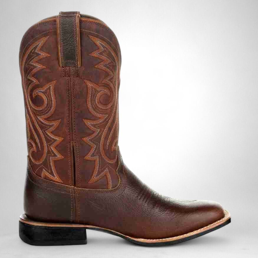 Rugged Men’s Leather Western Boots - Cowboy Boots - Wild Eye Vision