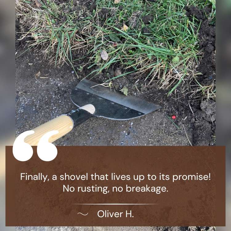 Rust - Free Steel Gardening Shovel - Gardening Shovel - Wild Eye Vision