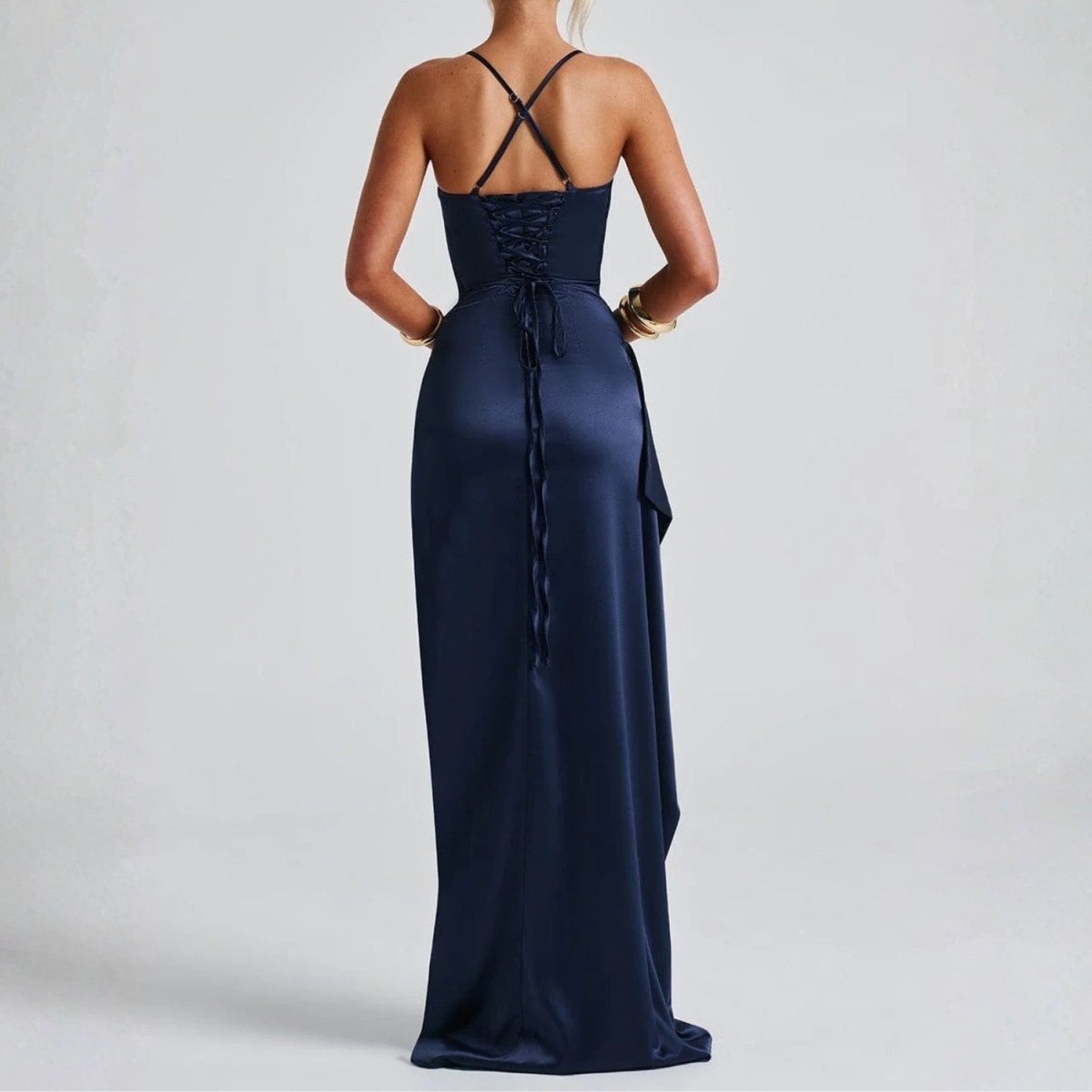 Satin Slit Maxi Dress - Maxi Dress - Wild Eye Vision
