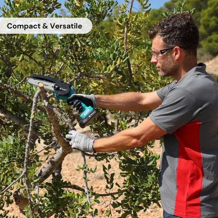 SharpEdge 6" Mini Cordless Electric Chainsaw - Electric Chainsaw - Wild Eye Vision