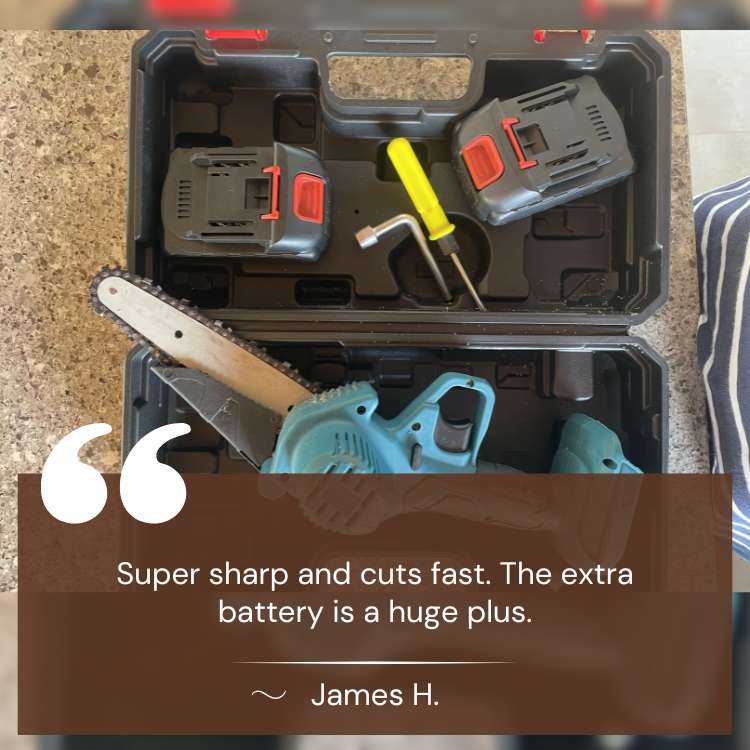 SharpEdge 6" Mini Cordless Electric Chainsaw - Electric Chainsaw - Wild Eye Vision