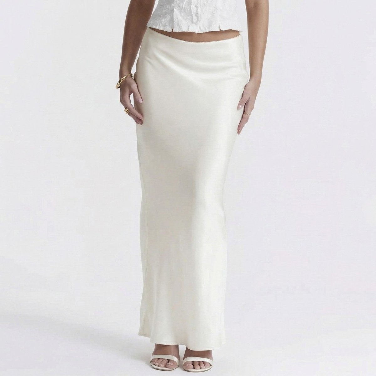Silky High Waist Maxi Skirt - Maxi Dress - Wild Eye Vision