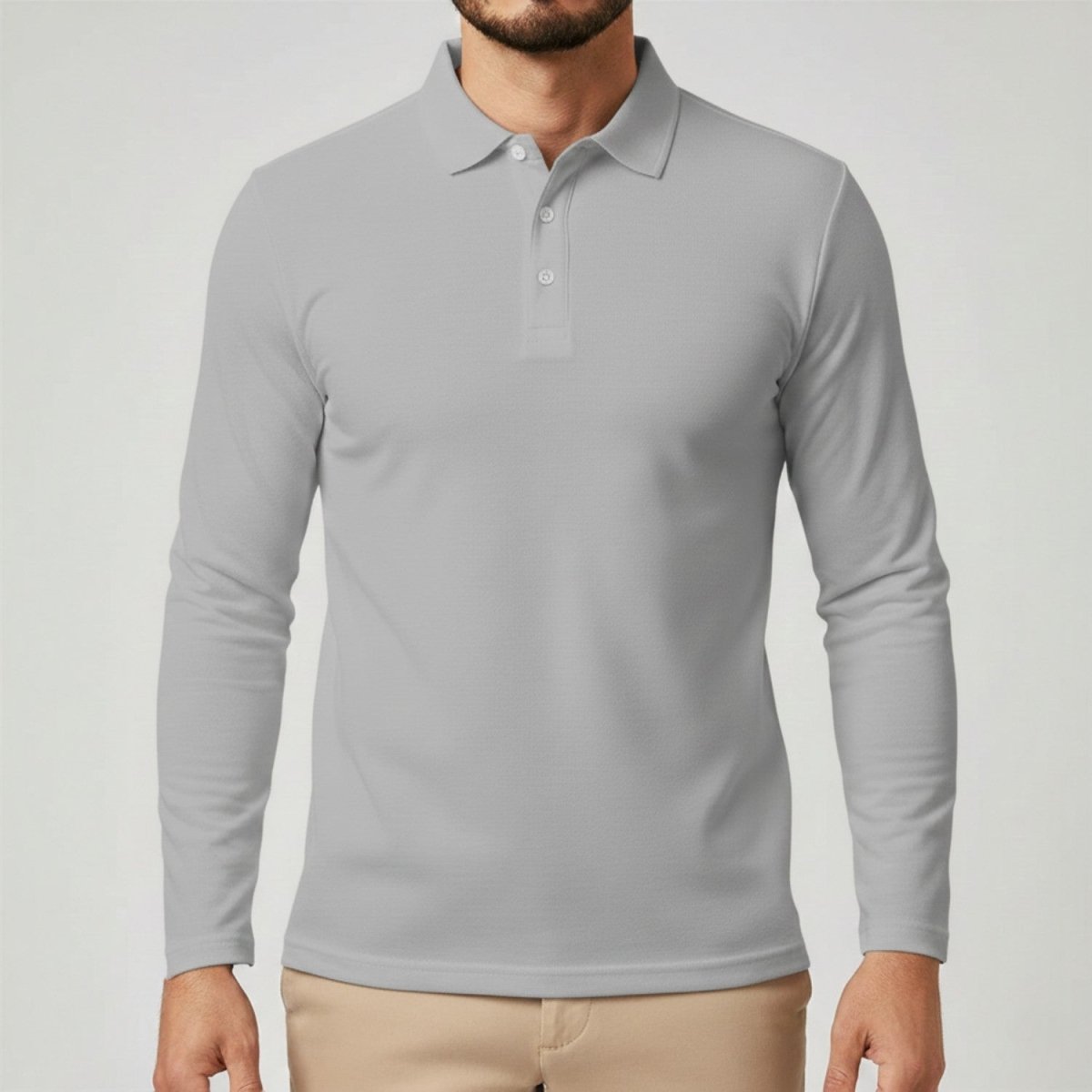 Slim Fit Long Sleeve Polo Shirt - Polo Shirts - Wild Eye Vision