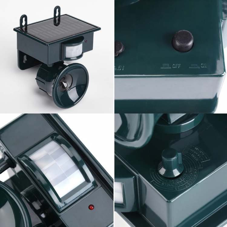 Smart Ultrasonic Solar Bird Repeller - Ultrasonic Pest Repeller - Wild Eye Vision