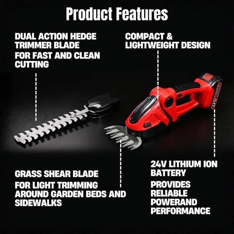 SmartCut 2 - in - 1 Hedge Trimmer - Hedge Trimmer - Wild Eye Vision