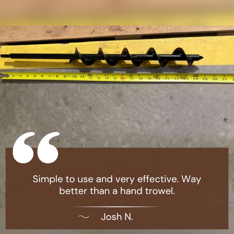 SoilBuster Garden Auger Drill Bit - Garden Auger - Wild Eye Vision