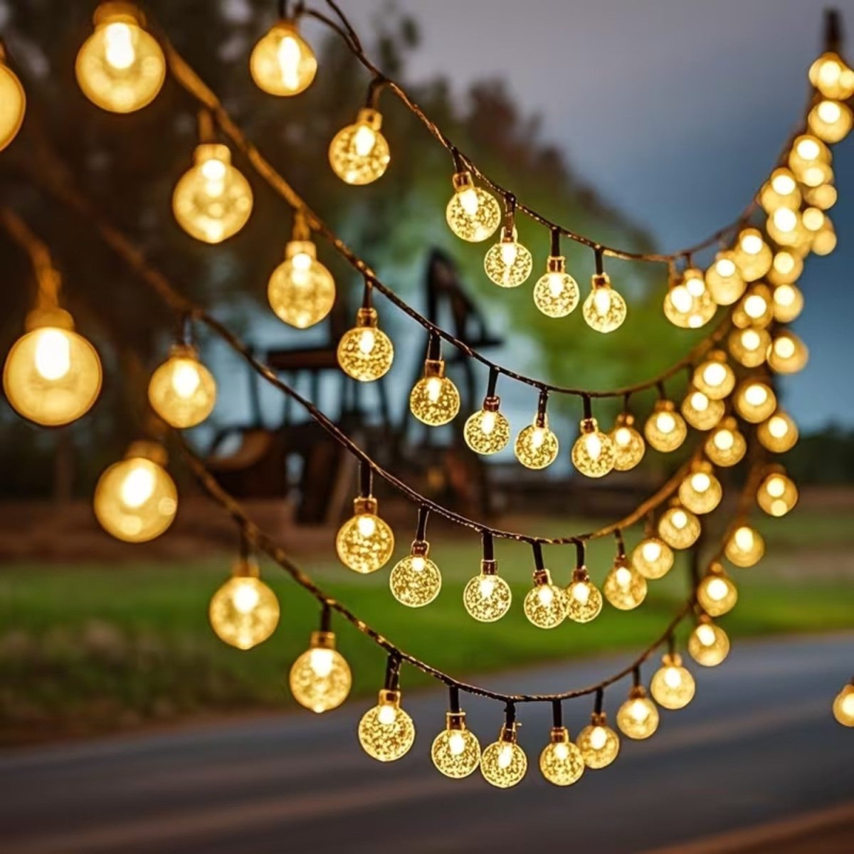 Solar Globe String Fairy Lights - Garden Lights Outdoor - Wild Eye Vision