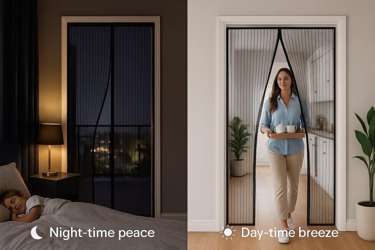 Stop Midnight Mosquito Raids – Enjoy Every Summer Evening With The 6 - Second Self - Sealing Door Screen - Mosquito Net - Wild Eye Vision