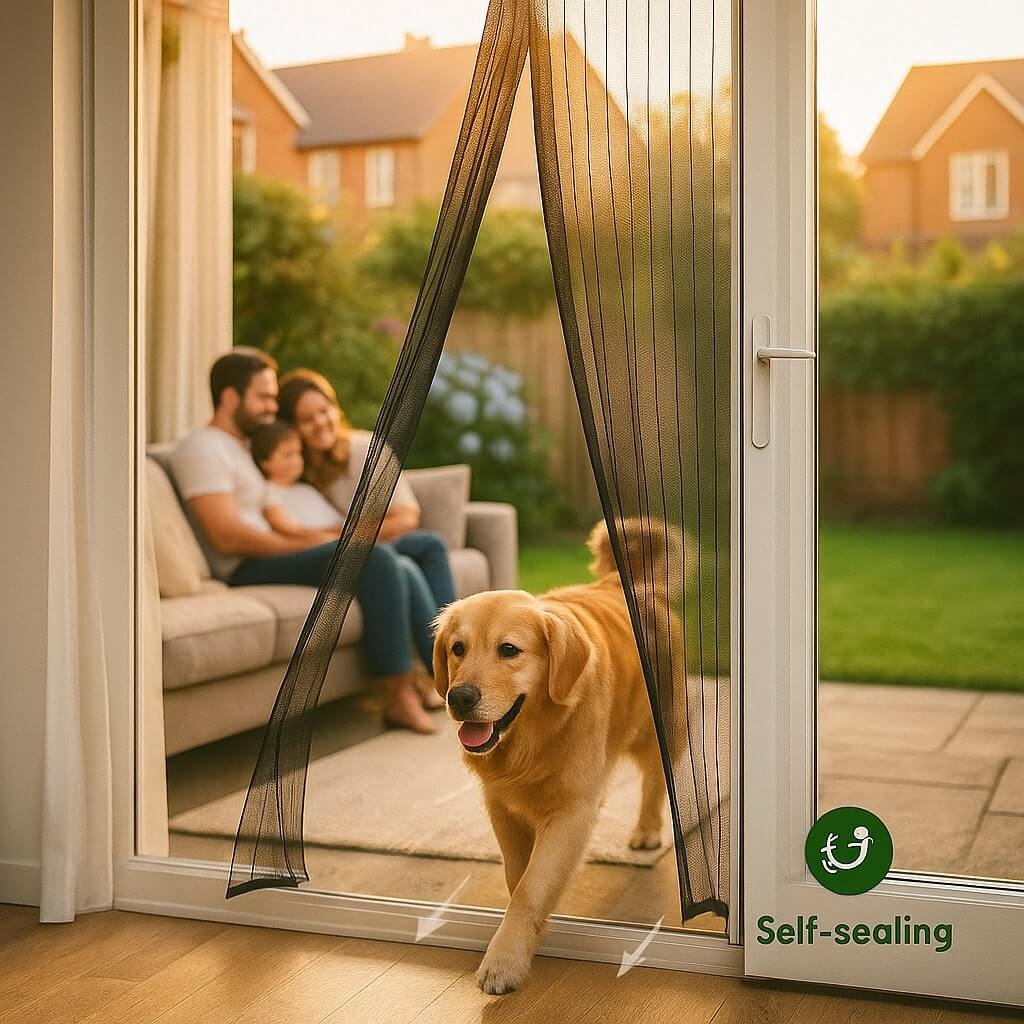 Stop Midnight Mosquito Raids – Enjoy Every Summer Evening With The 6 - Second Self - Sealing Door Screen - Mosquito Net - Wild Eye Vision