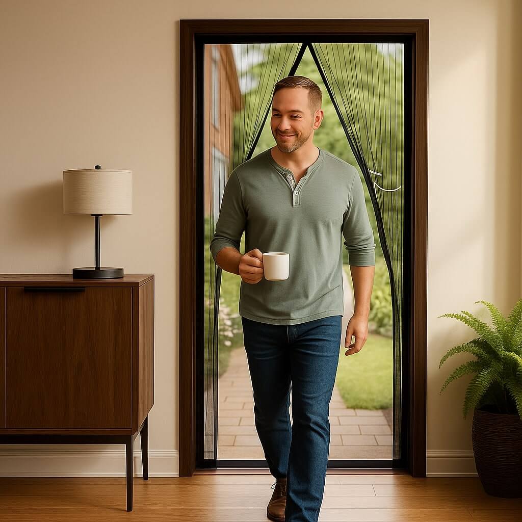 Stop Midnight Mosquito Raids – Enjoy Every Summer Evening With The 6 - Second Self - Sealing Door Screen - Mosquito Net - Wild Eye Vision