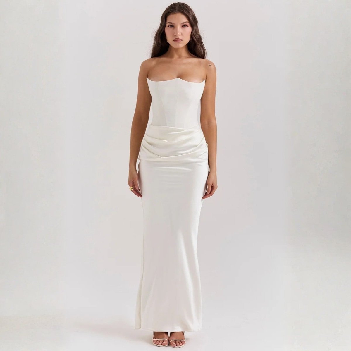 Strapless Corset Maxi Dress - Maxi Dress - Wild Eye Vision