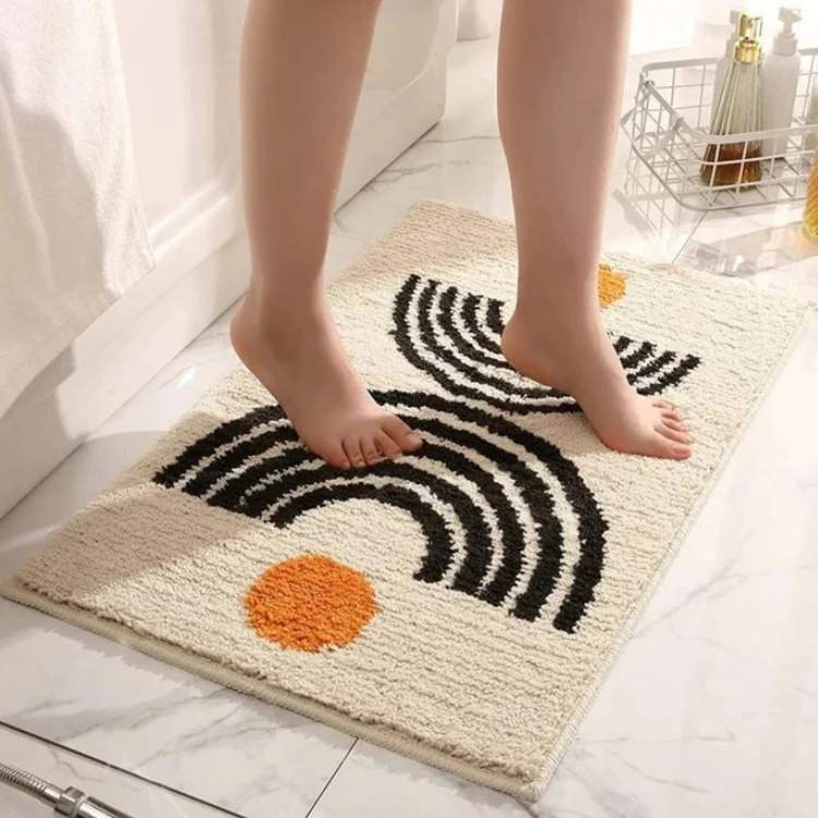 Sunrise Bloom Non - Slip Bath Rug - Bath Rug - Wild Eye Vision