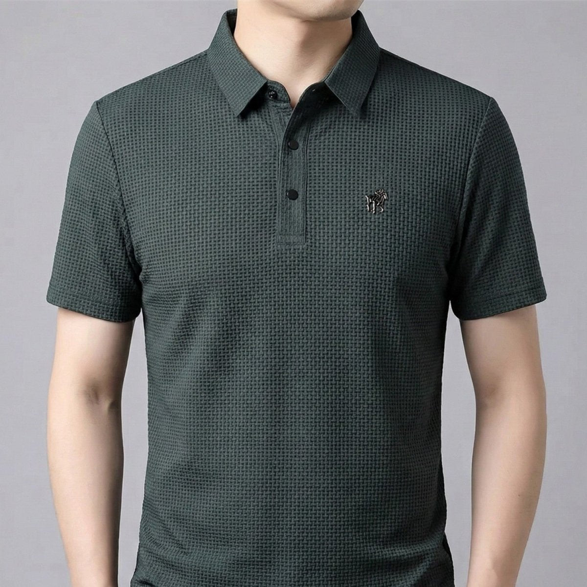 Textured Slim Fit Polo Shirt - Polo Shirts - Wild Eye Vision