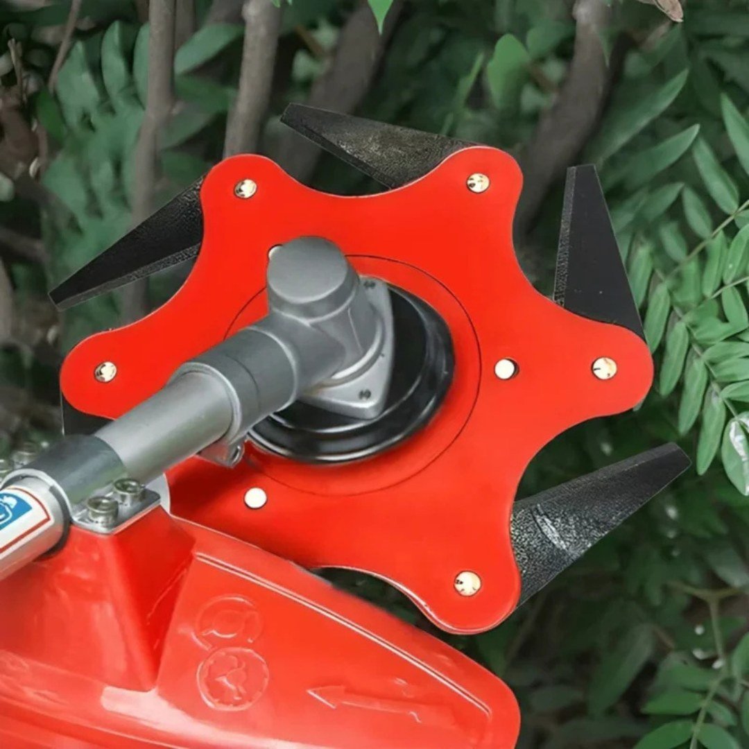 TurfEdge – Universal 6 - Steel Blade Trimmer Head for Weed & Grass Clearing - Strimmer Head - Wild Eye Vision