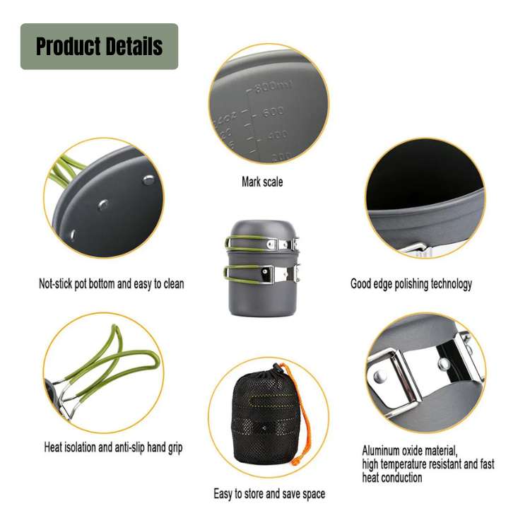 Ultralight Camping Cooking Set - Camping Cooking Set - Wild Eye Vision