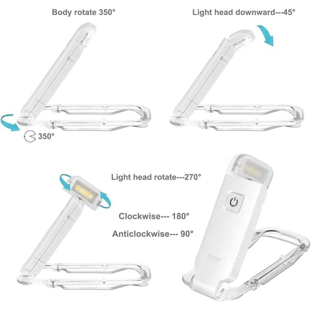 USB Rechargeable Book Light - Reading Light - Wild Eye Vision