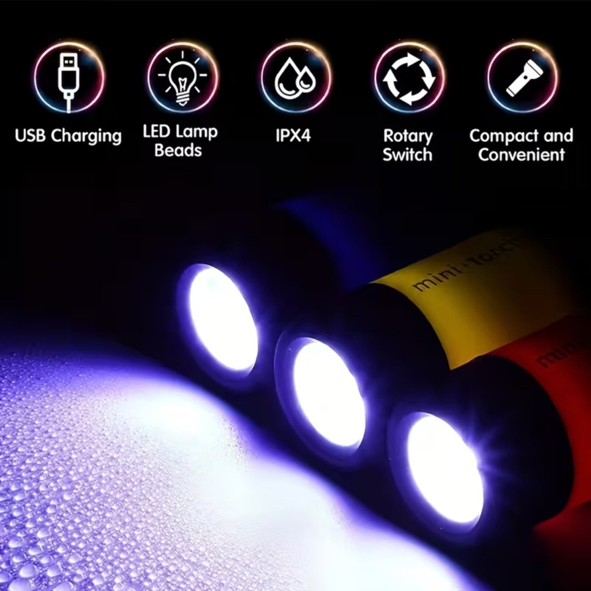 USB Rechargeable Mini Keychain Flashlight - Flashlight - Wild Eye Vision