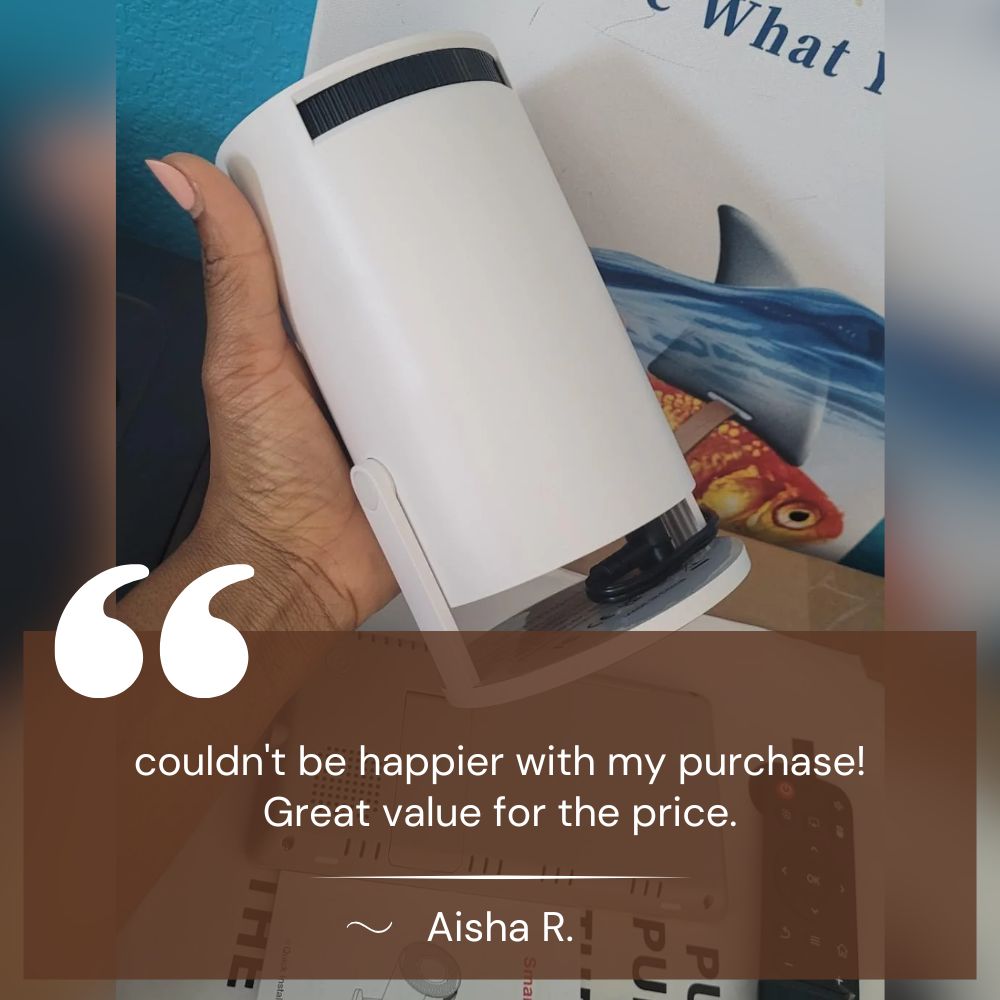 VistaCube Smartphone Mini Portable Projector Full HD - Mini Projector - Wild Eye Vision