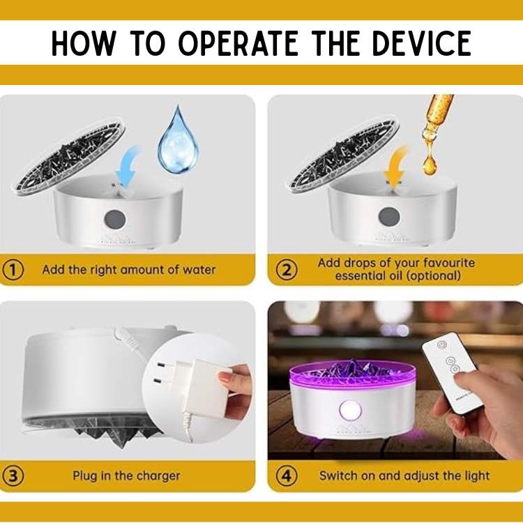 Volcanic Mist Double Ring Oil Diffuser - Essential Oil Diffusers - Wild Eye Vision