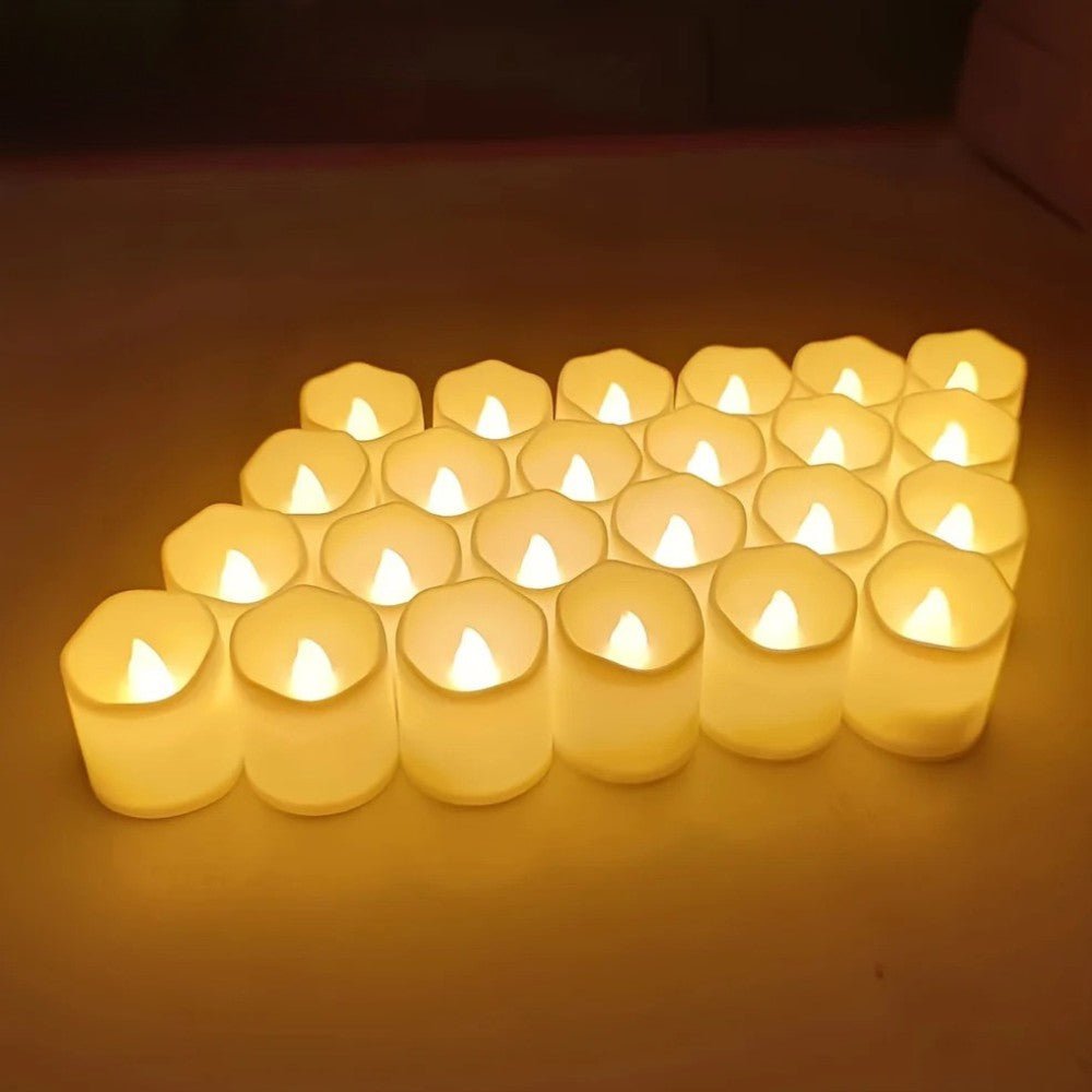 Warm Glow Flameless Tea Light Set - LED Candles - Wild Eye Vision
