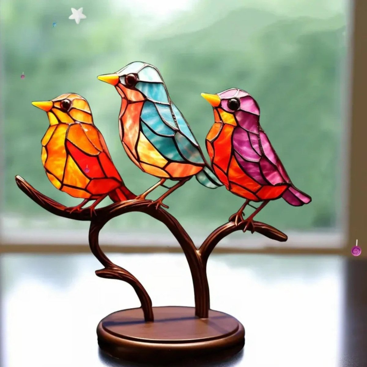 Window Bird Decoration for Colorful Home Accent - Window Bird Decoration - Wild Eye Vision