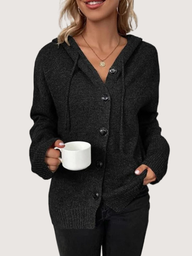 Women's Button Front Knit Cardigan - Women Knit Cardigan - Wild Eye Vision