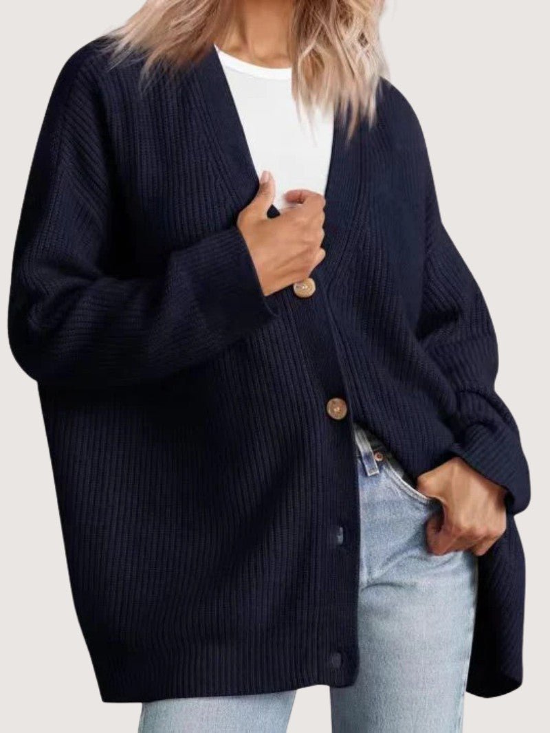 Women's Classic Button - Up Knit Cardigan - Women Knit Cardigan - Wild Eye Vision