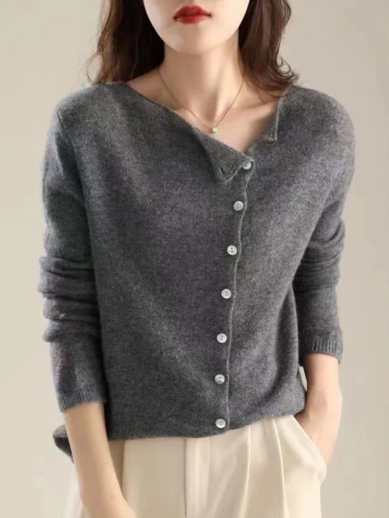Women's Elegant Button Cardigan - Women Cardigan - Wild Eye Vision
