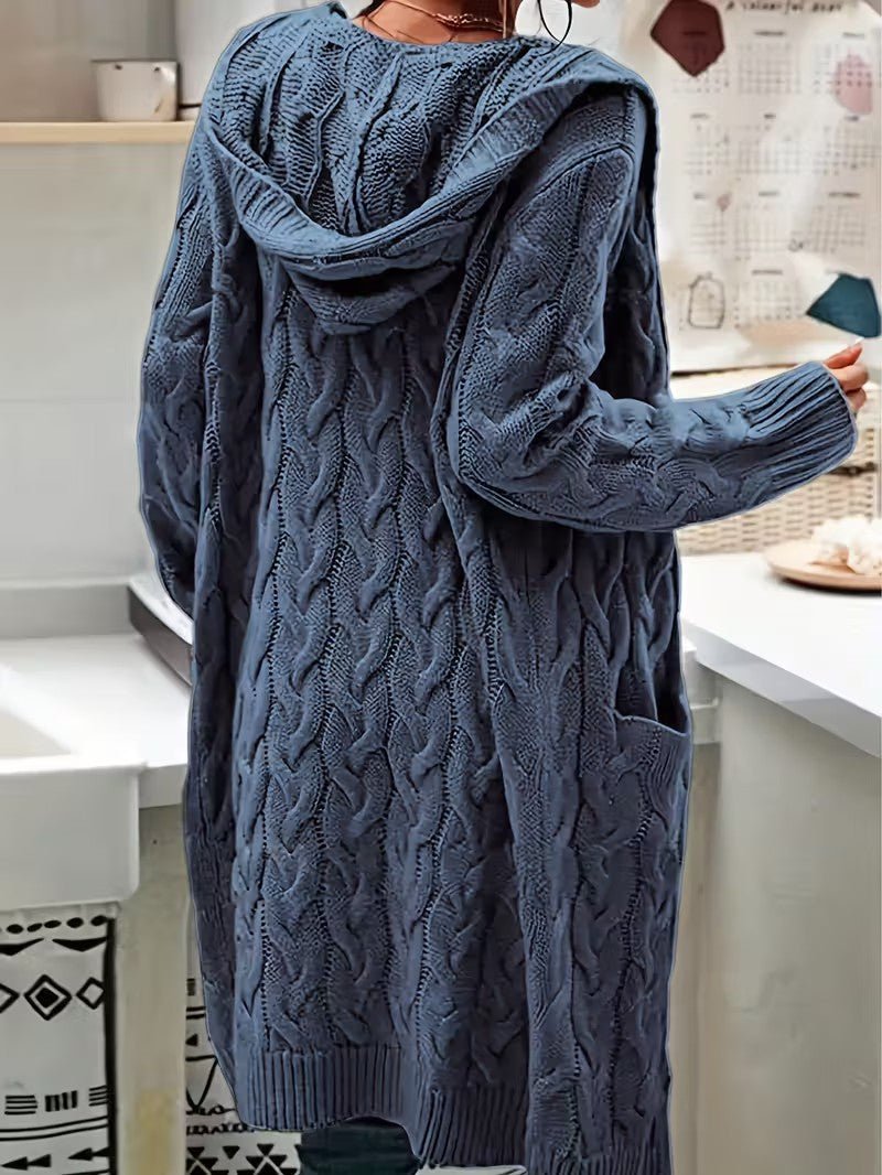 Women's Hooded Knit Cardigan - Women Knit Cardigan - Wild Eye Vision