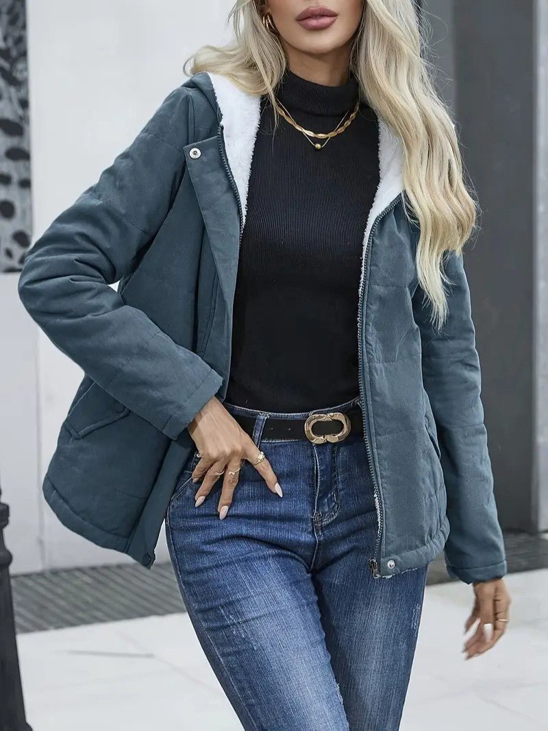 Women’s Lightweight Hooded Winter Jacket - Women's Winter Jacket - Wild Eye Vision