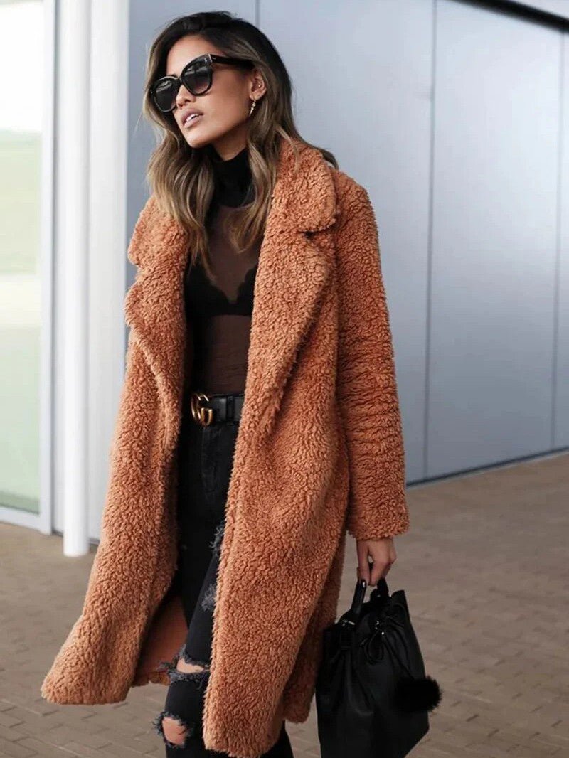 Women’s Long Fleece Coat - Women's Coat - Wild Eye Vision