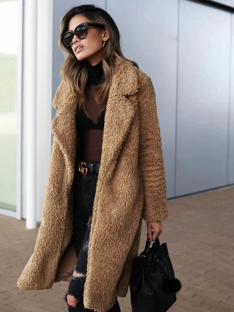 Women’s Long Fleece Coat - Women's Coat - Wild Eye Vision