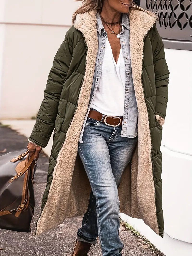 Women’s Long Fleece - Lined Coat - Women's Coat - Wild Eye Vision