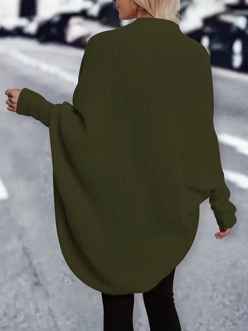 Women’s Long Open Front Cardigan - Women Knit Cardigan - Wild Eye Vision