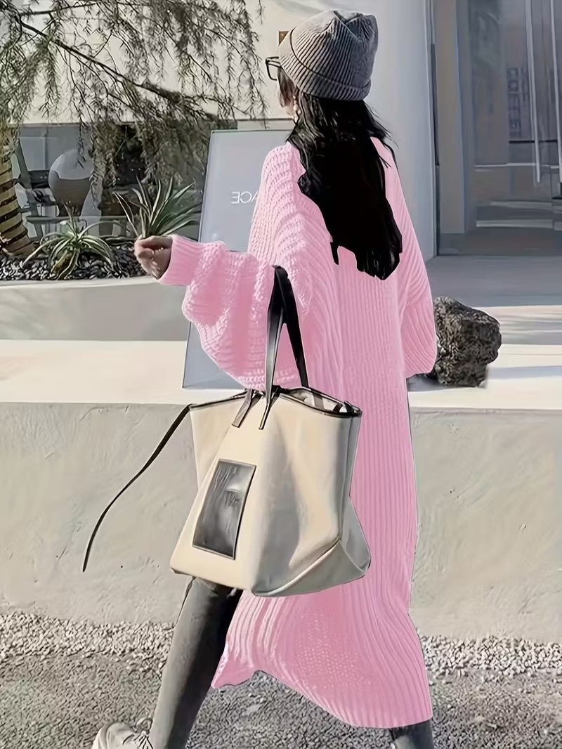 Women's Long Open Front Cardigan - Women Knit Cardigan - Wild Eye Vision