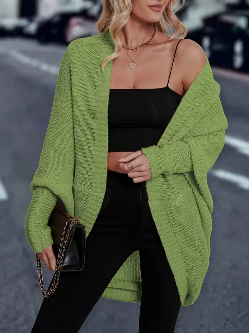 Women’s Long Open Front Cardigan - Women Knit Cardigan - Wild Eye Vision