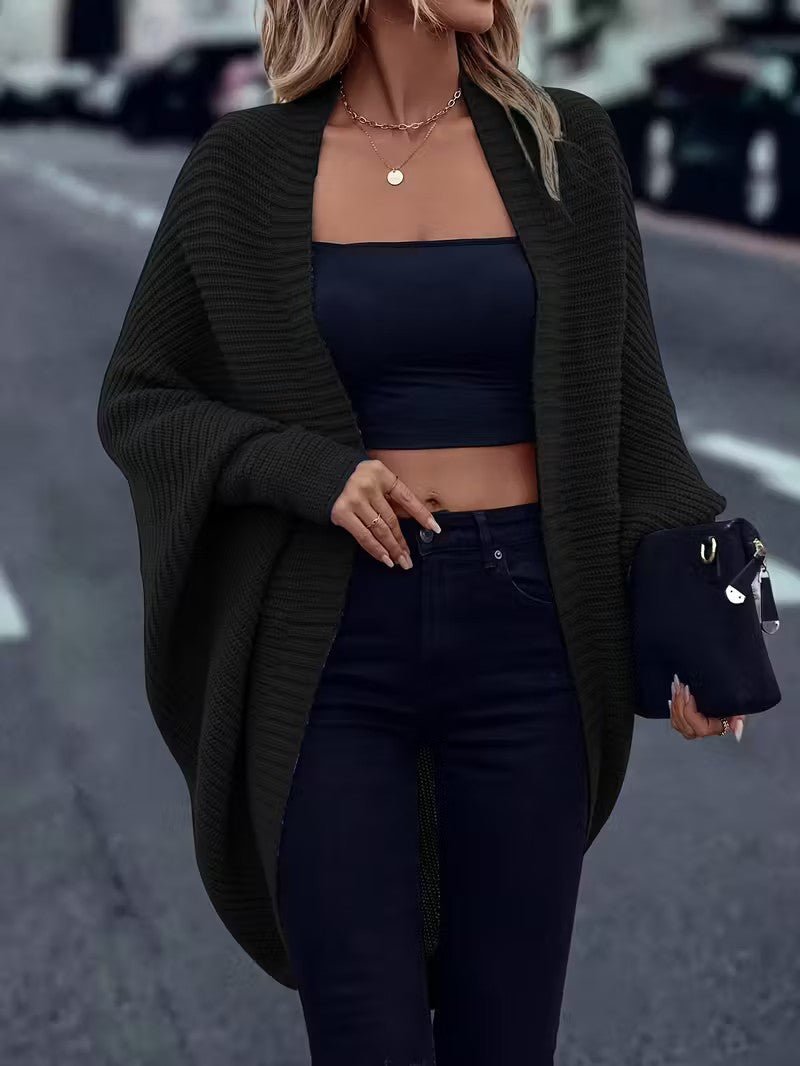 Women’s Long Open Front Cardigan - Women Knit Cardigan - Wild Eye Vision