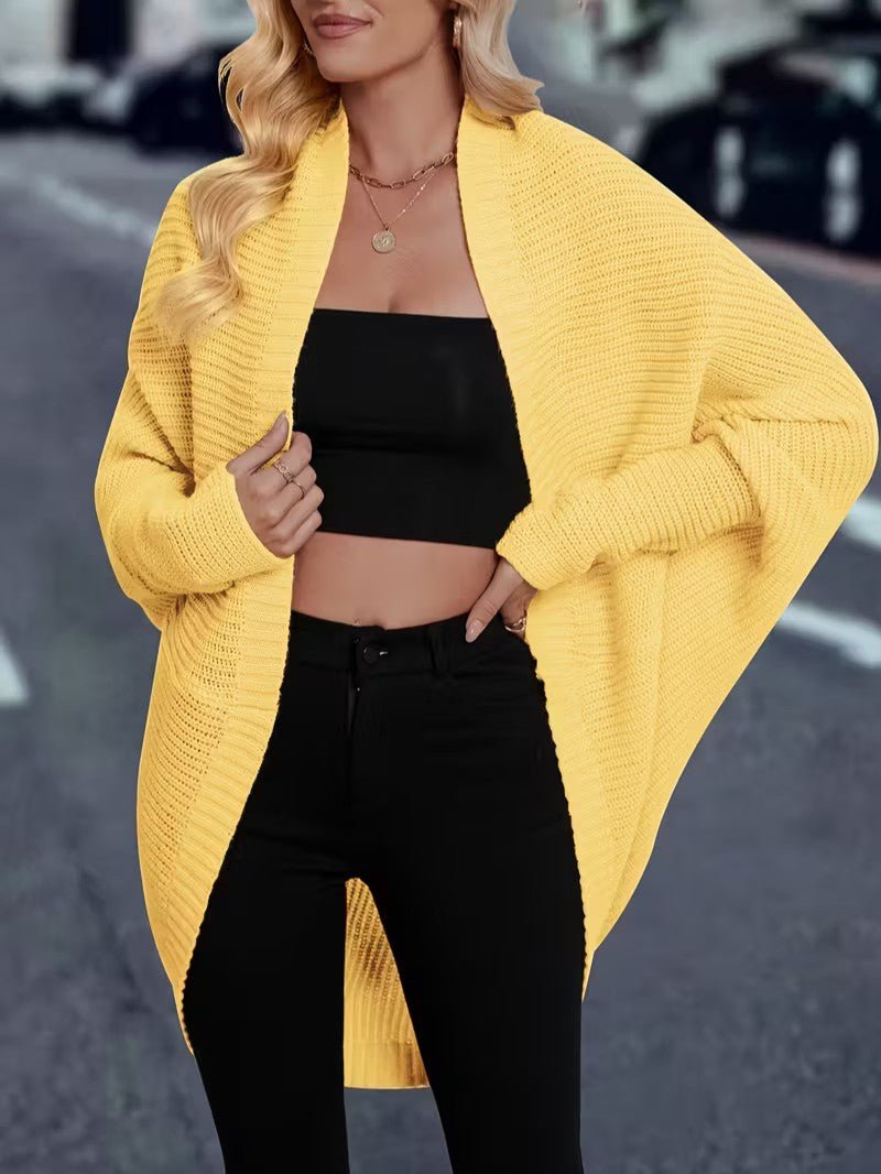 Women’s Long Open Front Cardigan - Women Knit Cardigan - Wild Eye Vision