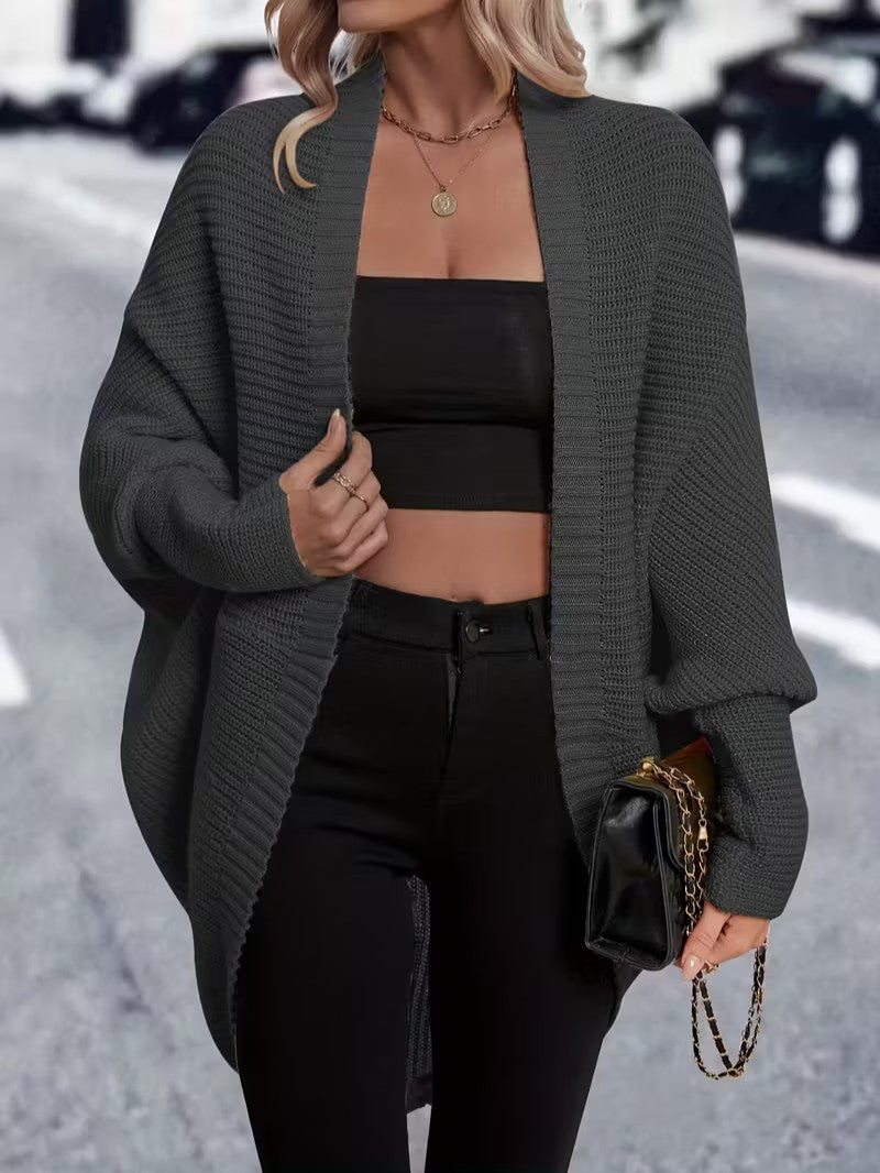 Women’s Long Open Front Cardigan - Women Knit Cardigan - Wild Eye Vision