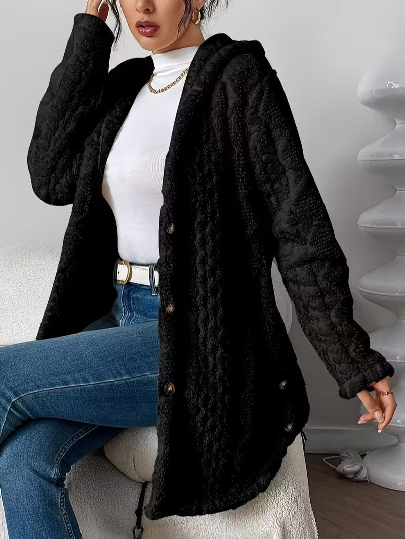 Women’s Longline Hooded Knit Cardigan - Women Cardigan - Wild Eye Vision