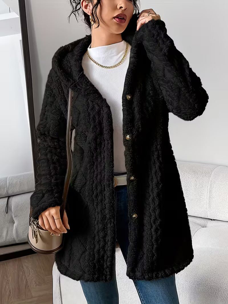 Women’s Longline Hooded Knit Cardigan - Women Cardigan - Wild Eye Vision