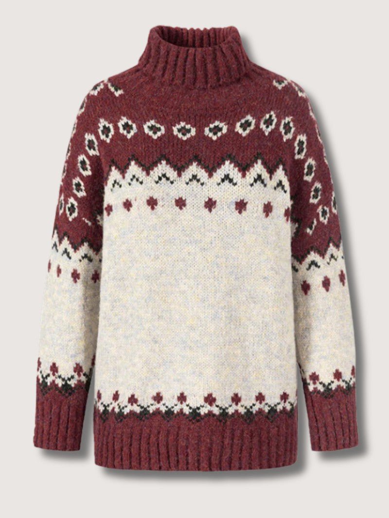 Women's Nordic Knit Jumper - Women Knitted Jumper - Wild Eye Vision