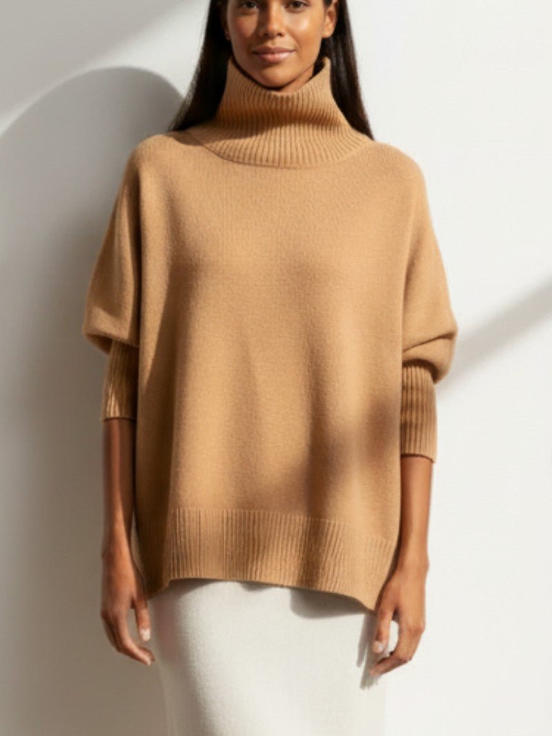 Women’s Oversized Turtleneck Jumper - Women Jumper - Wild Eye Vision