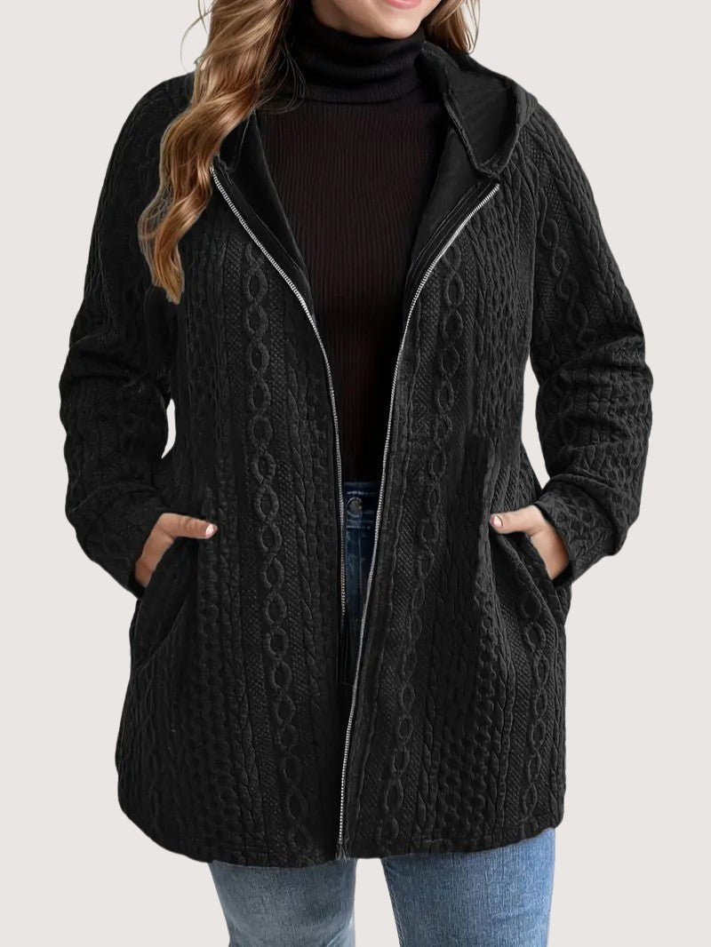 Women's Plus Size Casual Zip Coat - Women's Coat - Wild Eye Vision