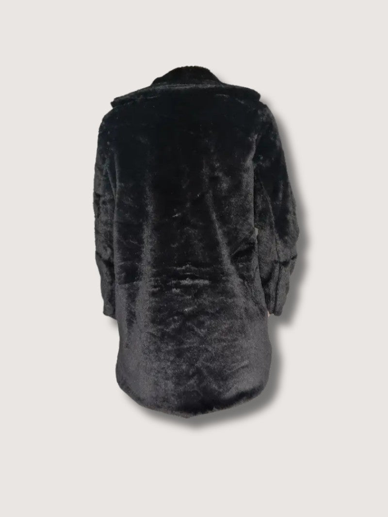 Women's Plush Button Winter Coat - Women's Coat - Wild Eye Vision