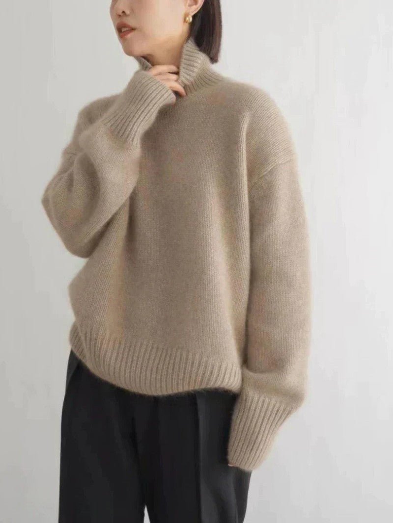 Women’s Relaxed Turtleneck Jumper - Women Jumper - Wild Eye Vision