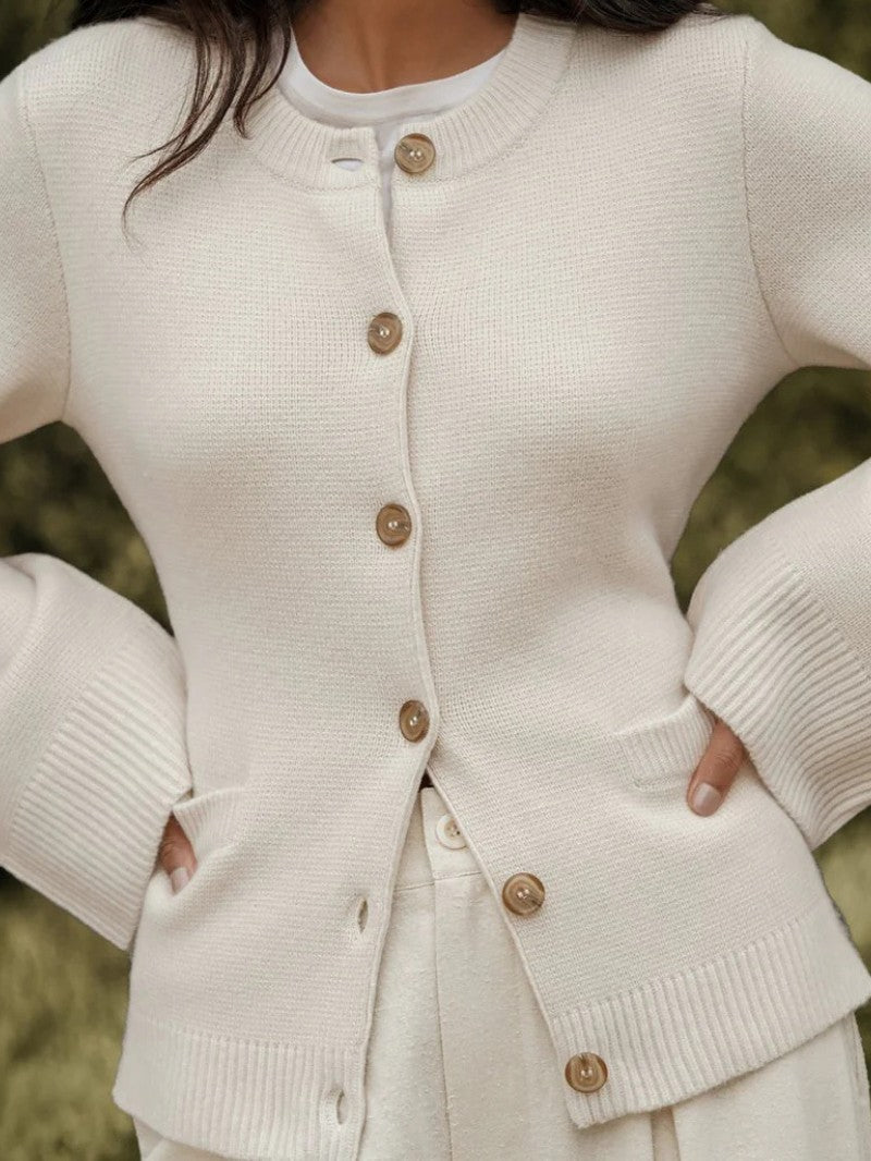 Women's Slim Fit Button Cardigan - Women Cardigan - Wild Eye Vision