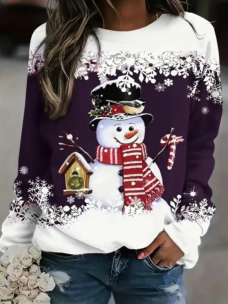 Women’s Snowman Christmas Jumper - Ladies Christmas Jumpers - Wild Eye Vision
