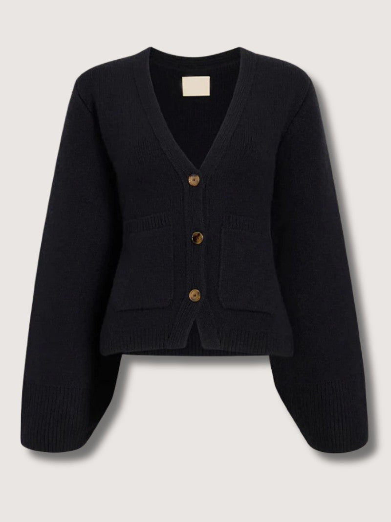 Women's V - Neck Button Cardigan - Women Cardigan - Wild Eye Vision