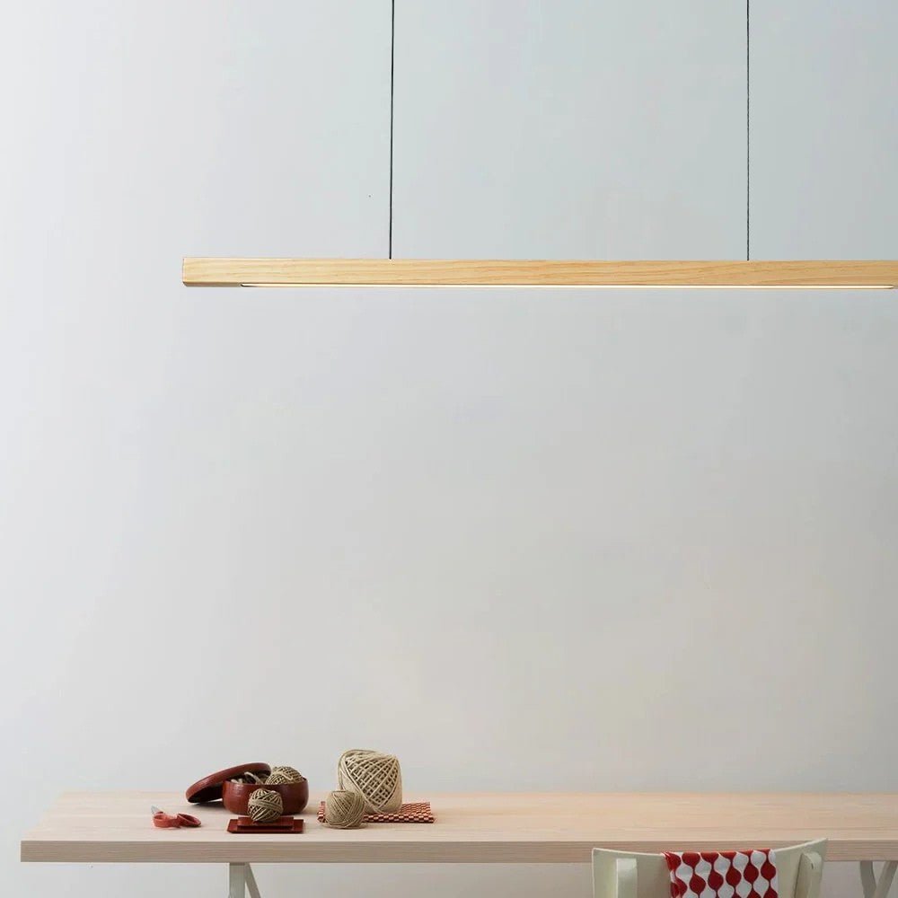 Wooden Linear Pendant Light for Kitchen - Pendant Light - Wild Eye Vision